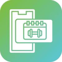 Workout Schedule Vector Icon Style