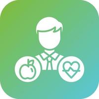 Healthy Lifestyle Vector Icon Style