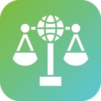 International Law Vector Icon Style
