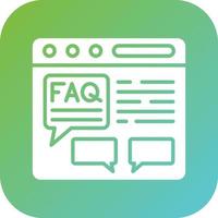 FAQ Vector Icon Style