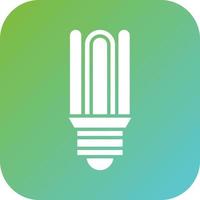 Cfl Compact Bulb Vector Icon Style