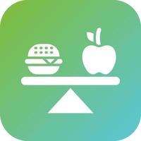 equilibrado dieta vector icono estilo