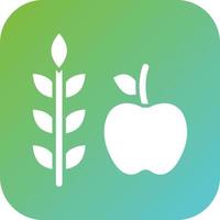 High Fiber Food Vector Icon Style