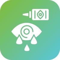 Artificial Tears Vector Icon Style