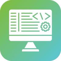 Back End Development Vector Icon Style
