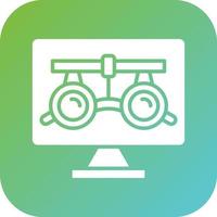 optometría vector icono estilo