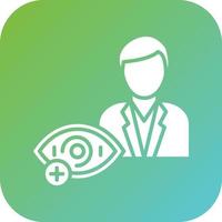 optometrista masculino vector icono estilo