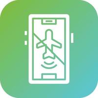 Airplane mode Inactive Vector Icon Style