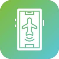Airplane mode active Vector Icon Style