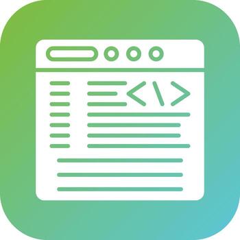 codificación vector icono estilo