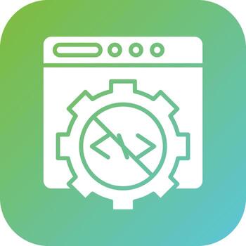 Code Block Vector Icon Style