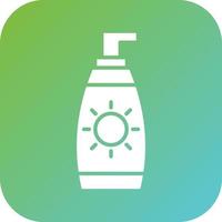 After Sun Lotion Vector Icon Style