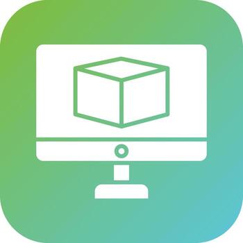 3D Modeling Vector Icon Style