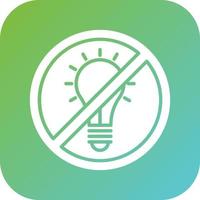 No Incandescent Light B Vector Icon Style