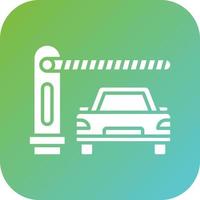 Auto Barrier Vector Icon Style