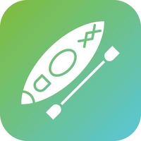 Canoeing Vector Icon Style