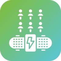 Electric Skateboard Sha Vector Icon Style