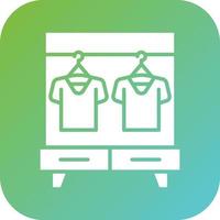 Clothing Rack Vector Icon Style