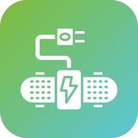 Electric Skateboard Vector Icon Style