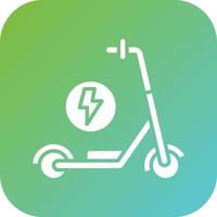 Kick Scooter Vector Icon Style