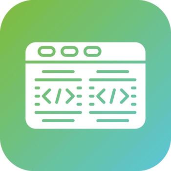 Code Vector Icon Style