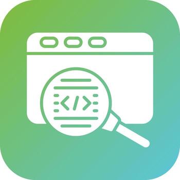 Code Review Vector Icon Style
