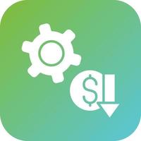 Low Startup Cost Vector Icon Style