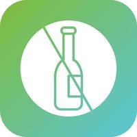 Alcohol Addiction Vector Icon Style