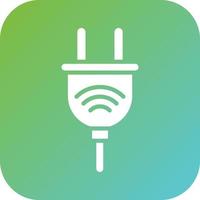 Smart Plug Vector Icon Style