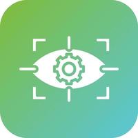 Eye Scanner Vector Icon Style