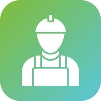 Worker Male Vector Icon Style