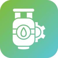 Gas Industry Vector Icon Style