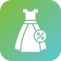 Dress Discount Vector Icon Style