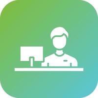 Cashier Vector Icon Style