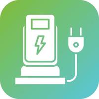 Charging Station Vector Icon Style