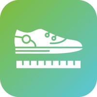 Shoe Size Vector Icon Style