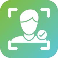 Face Detection Vector Icon Style