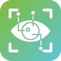 Eye Recognition Vector Icon Style