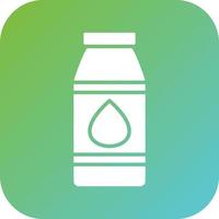 Milk Bottle Vector Icon Style