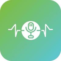 Voice Recognition Vector Icon Style