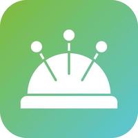 Pin Cushion Vector Icon Style