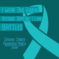 Cervical Cancer Awareness Month Vector Illustration. Suitable for greeting card poster and banner