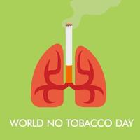 World No Tobacco Day. Creative design idea for poster, banner vector