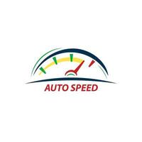 Car logo in simple design template vector