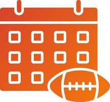 Rugby Match Date Vector Icon Style