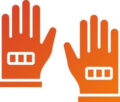 Rugby Gloves Vector Icon Style