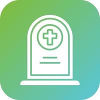 Cemetery Vector Icon Style