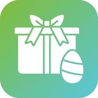 Easter Gift Vector Icon Style