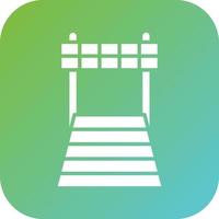 Finish Line Vector Icon Style