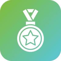 Gold Medal Vector Icon Style
